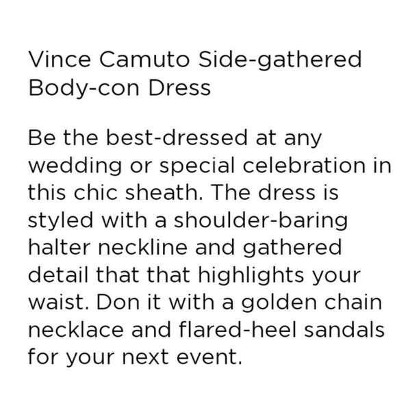 Vince Camuto Stretch Crepe Halter Ruched Dress in Plum - Picture 11 of 16